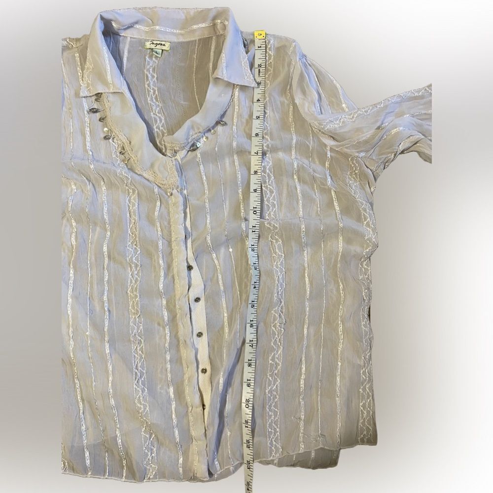 Women’s Agora Beaded Sheer Blouse - Picture 5 of 5